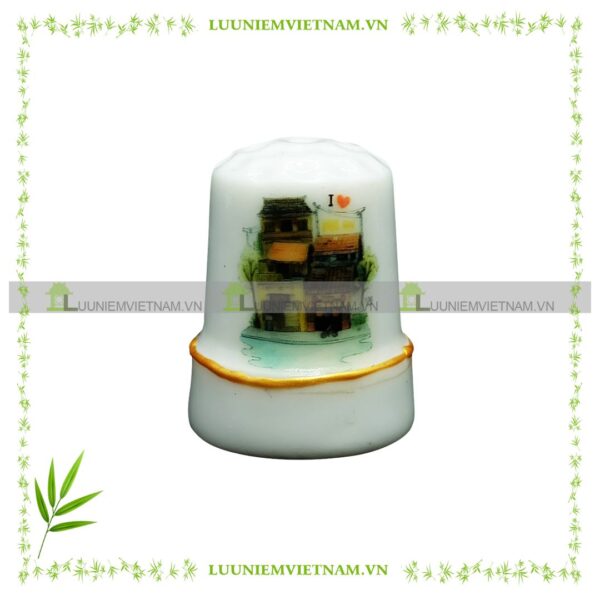 quà lưu niệm gốm sứ thimble vẽ tay 9